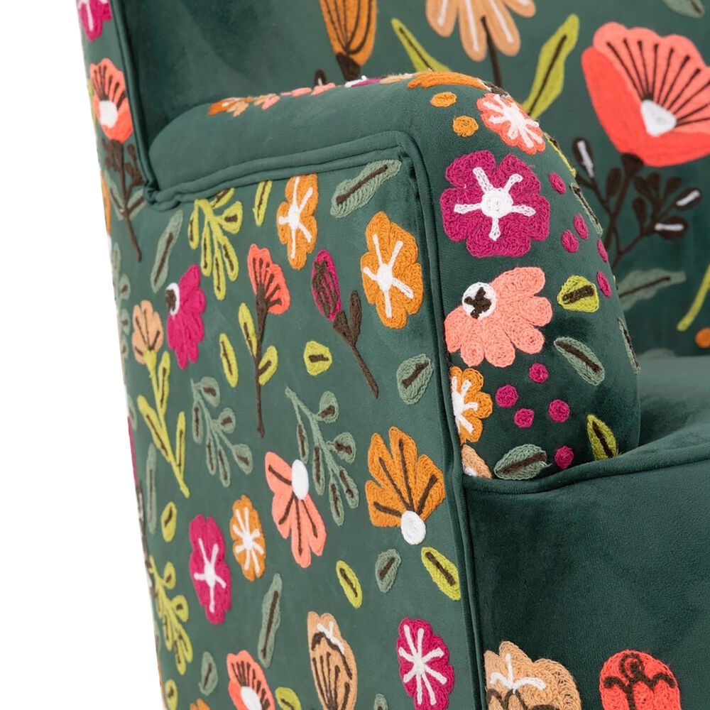 L.R. Home Matilda Floral Accent Chair in Multicolor, , large