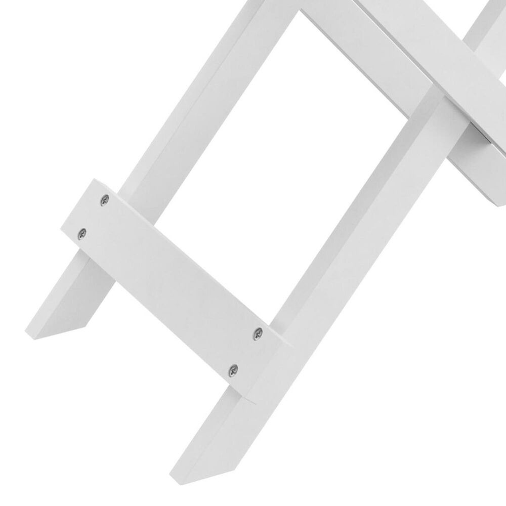 Timberlake Lavish Home Folding End Table in White, , large