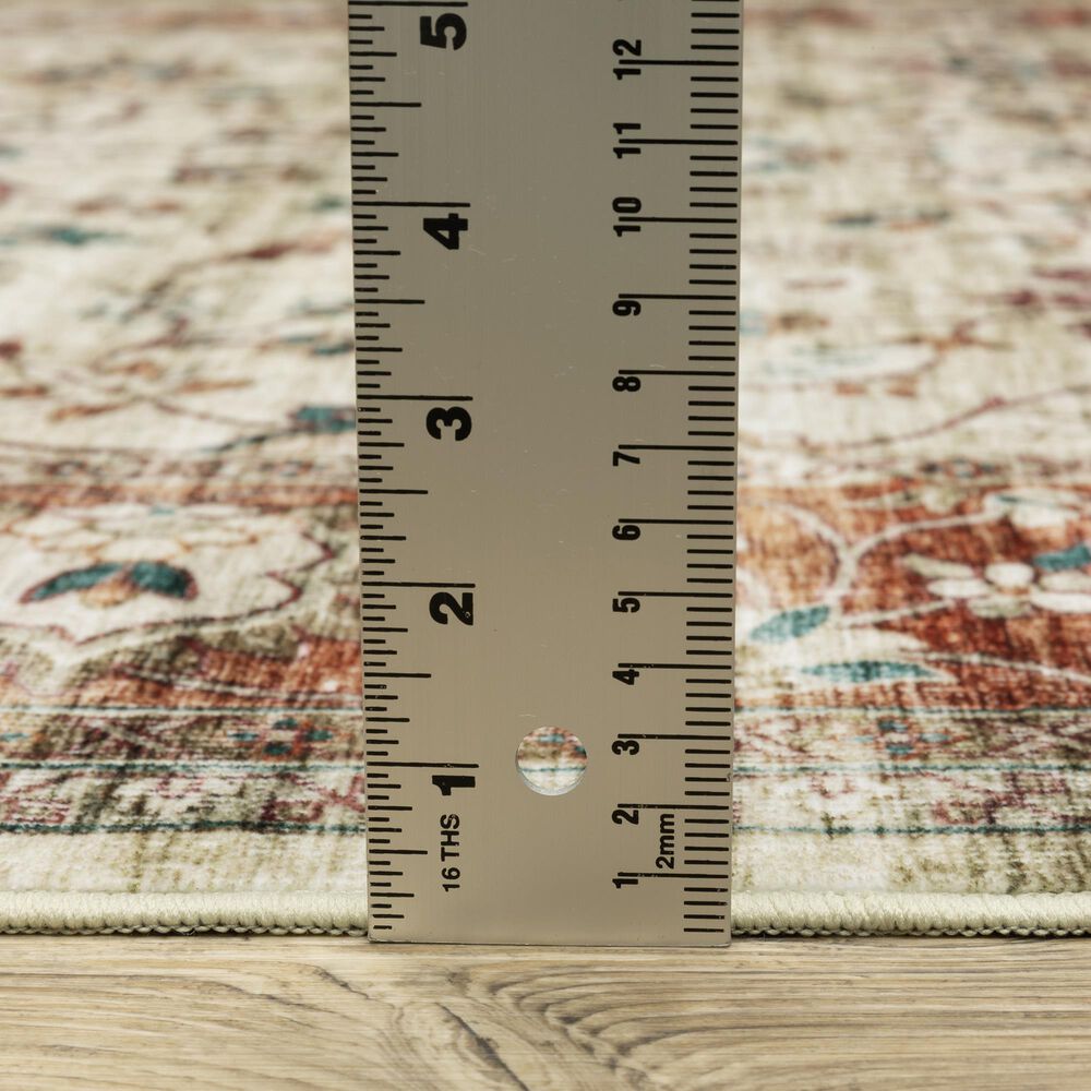Oriental Weavers Sumter 2&#39; x 8&#39; Ivory and Rust Runner, , large