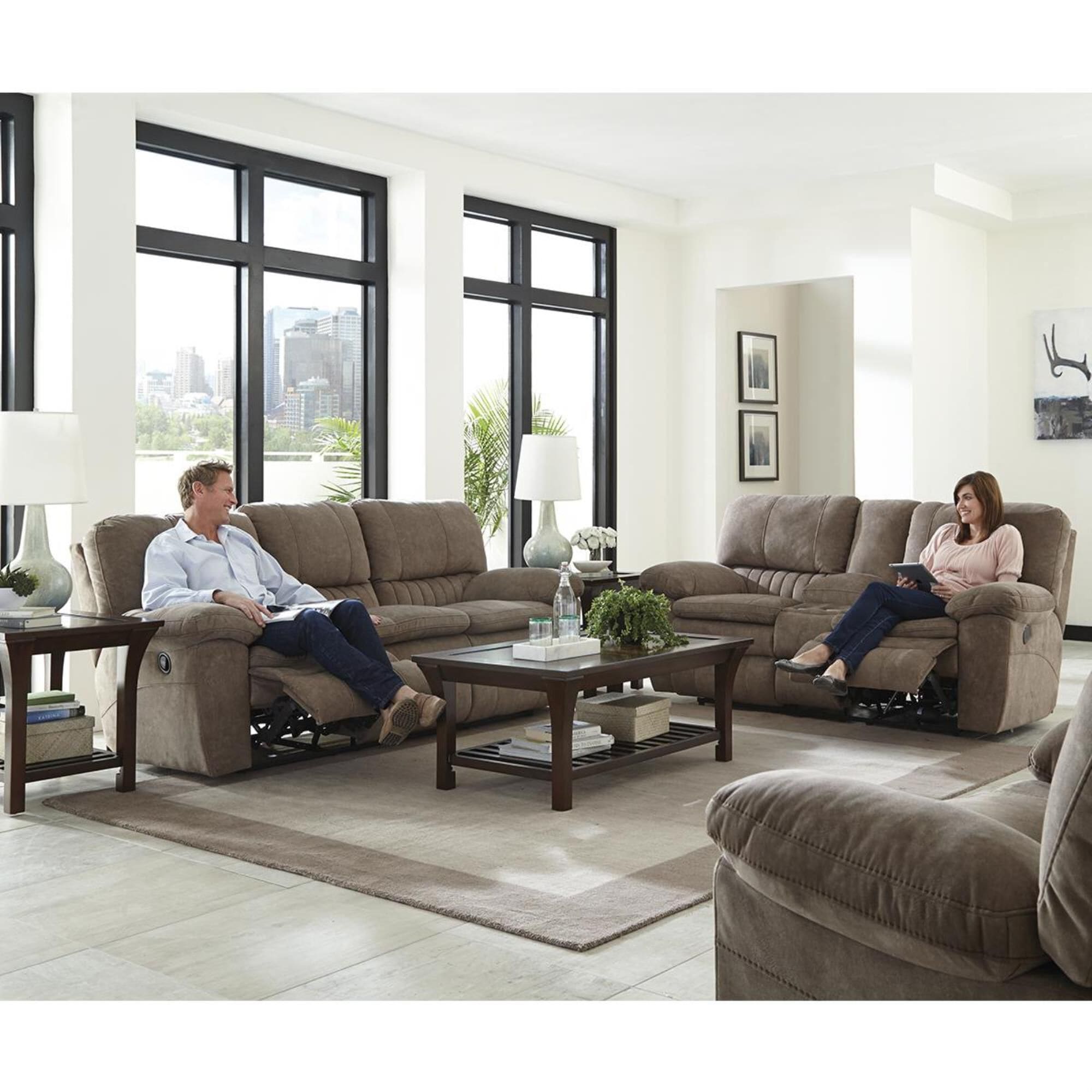 Catnapper lay flat reclining sofa on sale