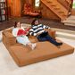 Jaxx Unsofa Stationary Loveseat in Spice Orange, , large