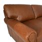 Bordeaux & Co 4-Piece Leather Sectional in Leon Maple, , large