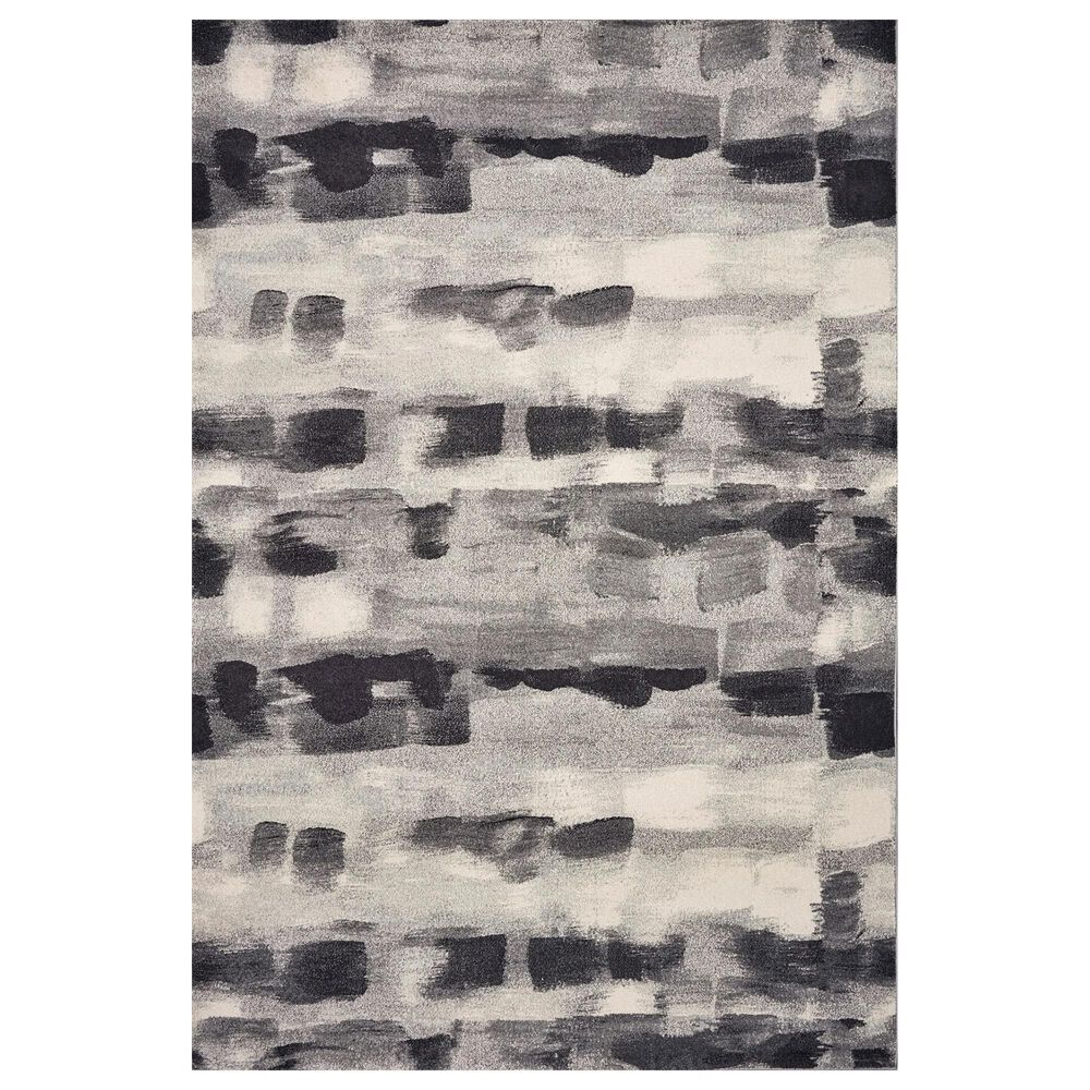 Kas Oriental Rugs Illusions Palette 3"3" x 4"11" Grey Area Rug, , large