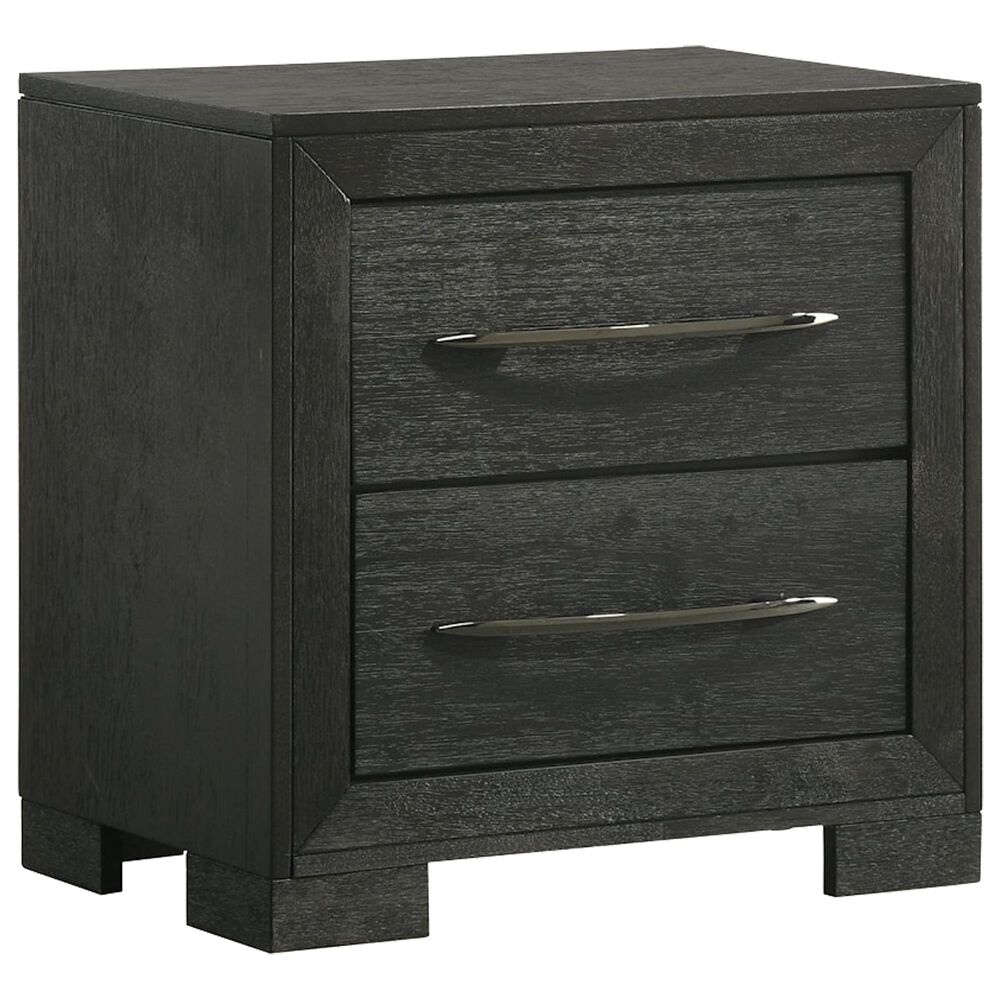 Mayberry Hill Allan 2-Drawer Nightstand in Black, , large