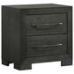 Mayberry Hill Allan 2-Drawer Nightstand in Black, , large