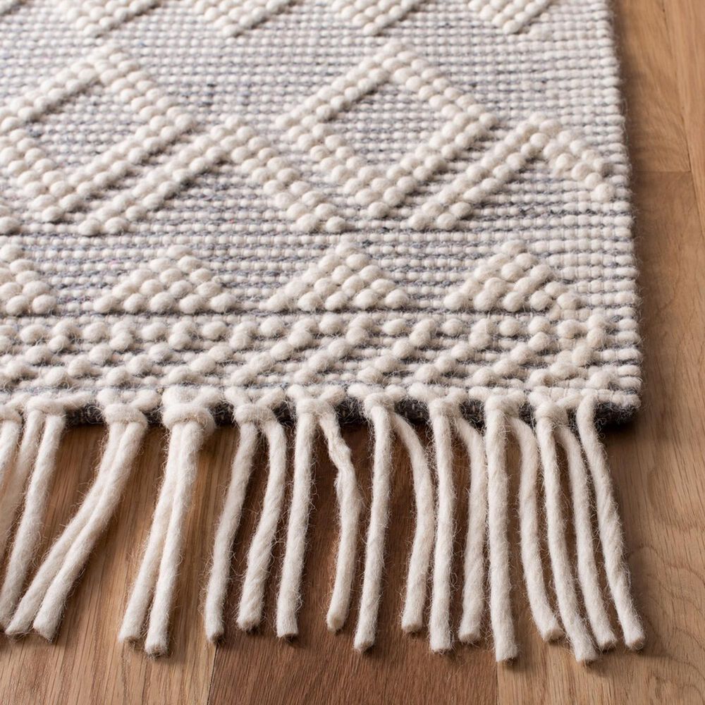 Safavieh Natura NAT351A 2&#39;3&quot; x 8&#39; Ivory and Grey Runner, , large