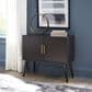 Ashley Orinfield Accent Cabinet in Dark Brown with Goldtone Door Pulls, , large