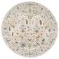 Surya Dresden Off-White, Taupe, Dusty Sage, Deep Teal, Light Gray, Olive and Mustard 7"10" Round Area Rug, , large