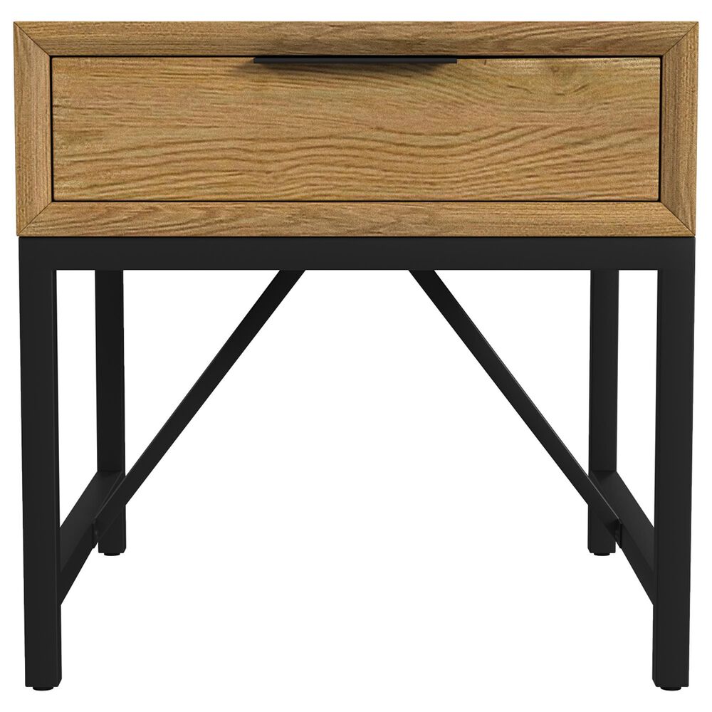 Hawthorne Furniture Newport End Table in Natural Oak, , large