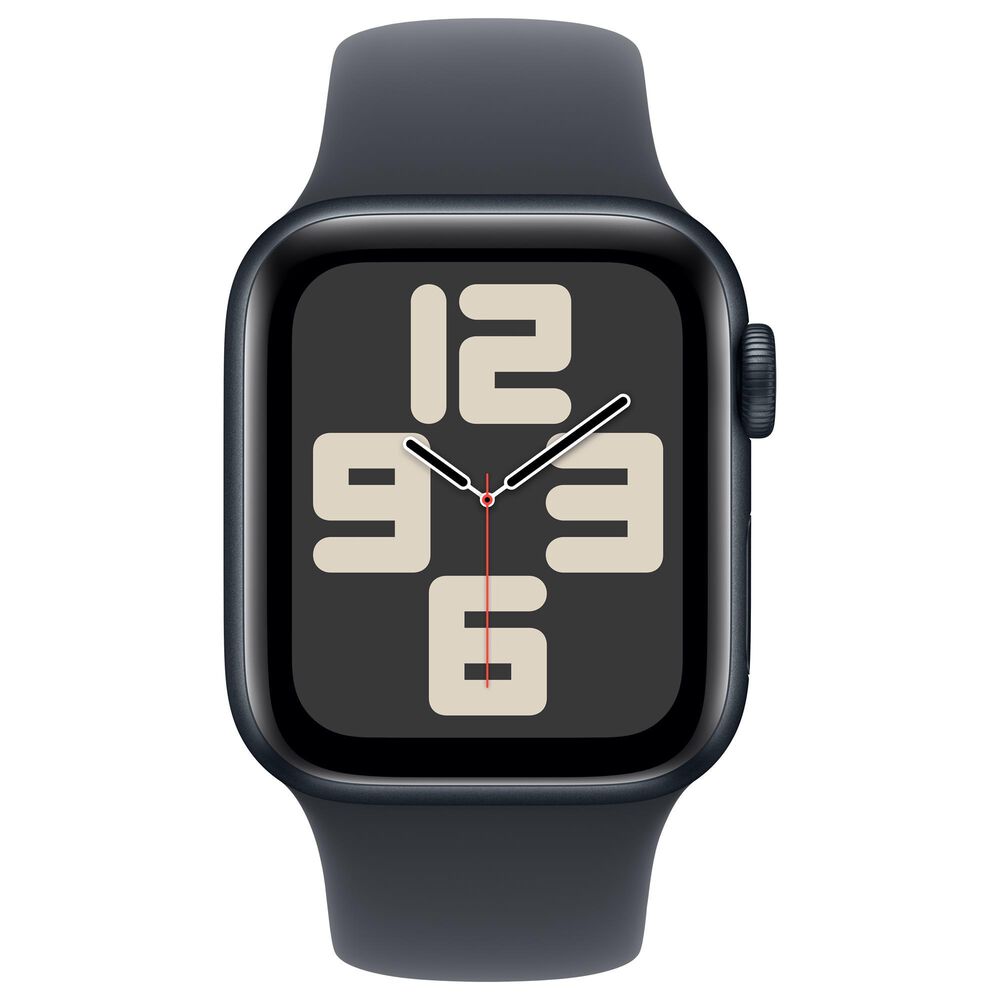 Apple Watch SE GPS 40mm Midnight Aluminum Case with Midnight Sport Band - M/L, , large