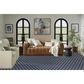 Nourison Twist Reversible 10" x 14" Navy Indoor/Outdoor Area Rug, , large