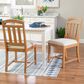 Linon Home Decor Wilmer Side Chair with Beige Upholstery in Brown (Set of 2), , large