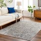 Surya Cardiff CDF-2310 Charcoal, Light Gray, Medium Gray, Camel and Blue 6"7" x 9"6" Area Rug, , large