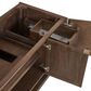 James Martin Vanities Marcello 48" Single Bathroom Vanity in Chestnut with 3 cm Victorian Silver Quartz Top, Rectangular Sink and FreePower Wireless Charger, , large