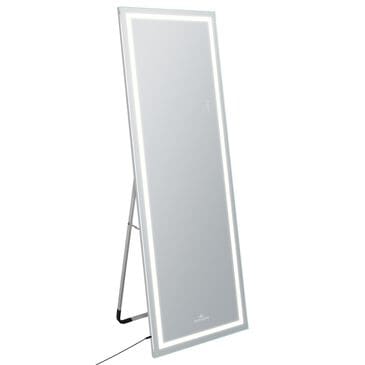 Impressions Vanity Stage Lite Rectanglar Full Length Vanity Mirror in Silver, , large