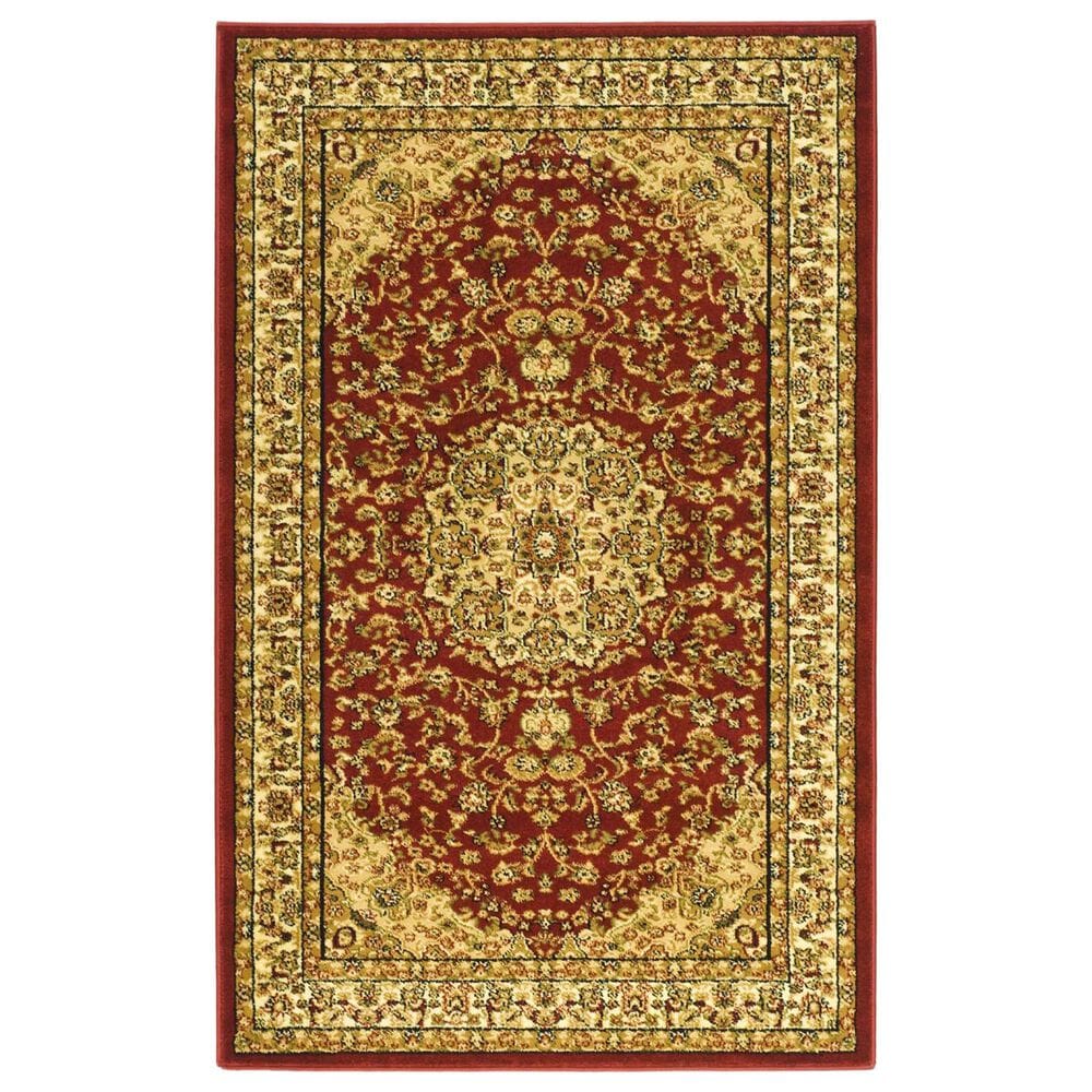 Safavieh Lyndhurst LNH222 3"3" x 5"3" Red and Ivory Area Rug, , large