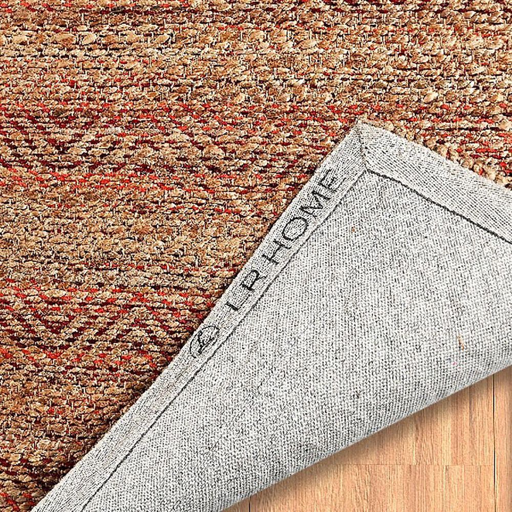 L&amp;R Resources Natural Fiber 7&#39;9&quot; x 9&#39;9&quot; Burgundy Area Rug, , large