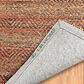L&R Resources Natural Fiber 7"9" x 9"9" Burgundy Area Rug, , large