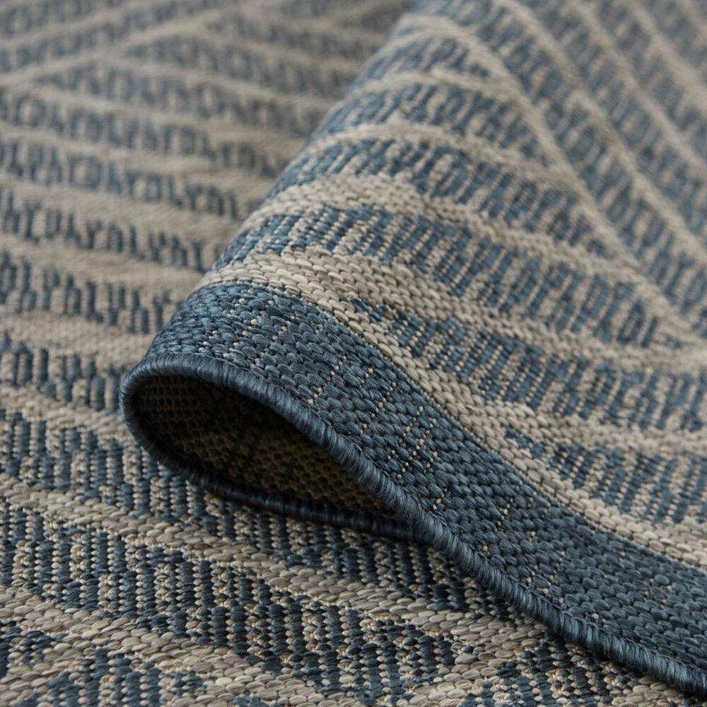 Amer Rugs Maryland Geometric 8&#39; x 10&#39; Blue Area Rug, , large