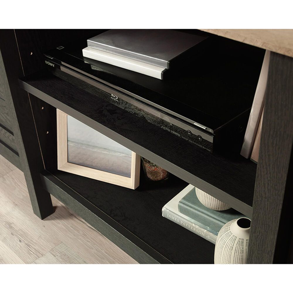 Sauder Cottage Road 59&quot; TV Credenza in Raven Oak and Lintel Oak, , large