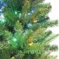 The Gerson Company 7" Ozark Pine Artificial Christmas Tree with Dual Color Changing LED Lights in Green, , large