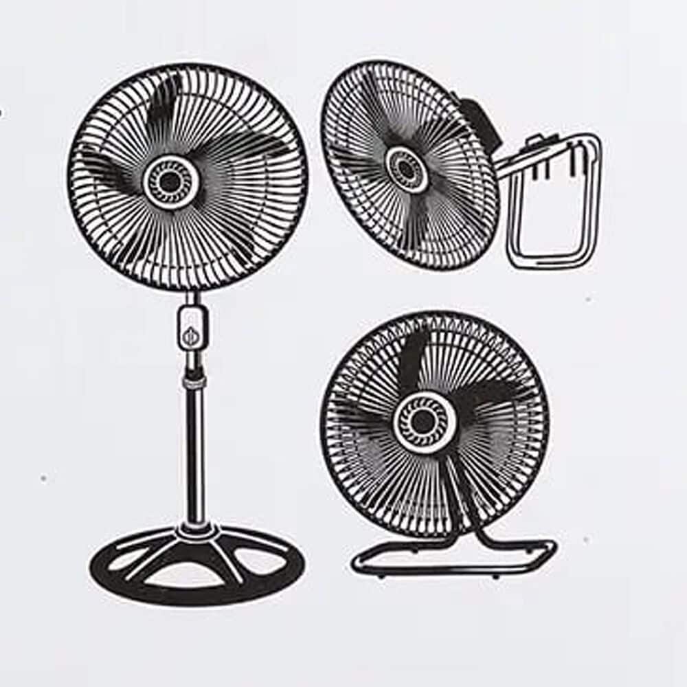 Cool-Living 18" 3-In-1 Fan in Black, , large