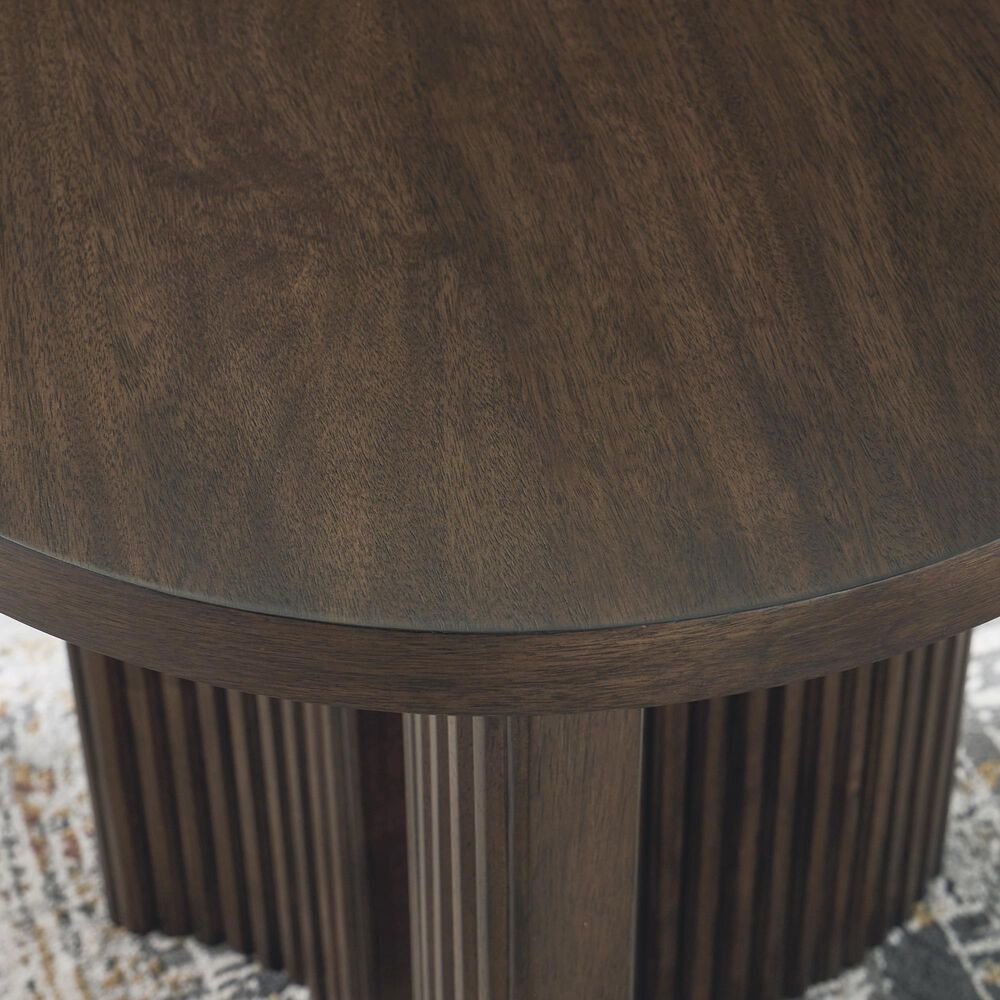 Ashley Korestone End Table in Dark Brown, , large