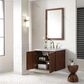 James Martin Vanities Amberly 30" Single Bathroom Vanity in Mid-Century Walnut with 3 cm Victorian Silver Quartz Top and Rectangular Sink, , large