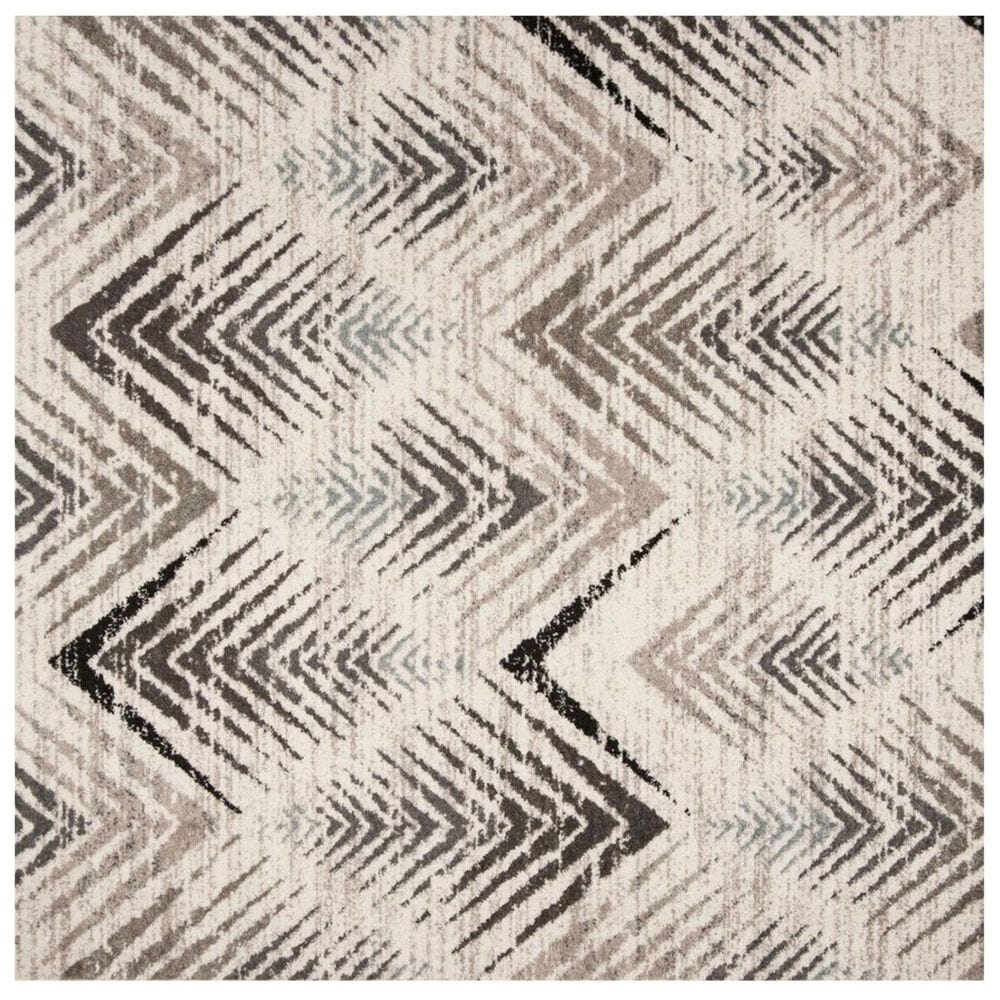 Safavieh Amsterdam AMS110A 6"7" Square Cream and Beige Area Rug, , large