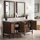 James Martin Vanities Addison 72" Double Bathroom Vanity in Mid-Century Acacia with 3 cm Victorian Silver Quartz Top and Rectangular Sinks, , large