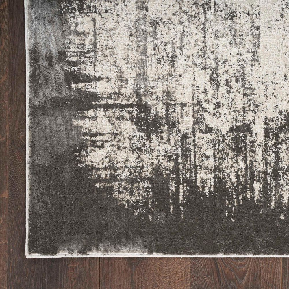 Nourison Desire Grey and Ivory 6&#39; x 9&#39; Area Rug, , large