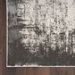 Nourison Desire Grey and Ivory 6" x 9" Area Rug, , large