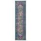 Safavieh Madison MAD122C 2"3" x 10" Blue and Fuchsia Runner, , large