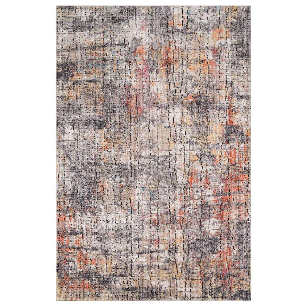 Loloi Medusa MED-07 12" x 15" Graphite and Sunset Area Rug, , large