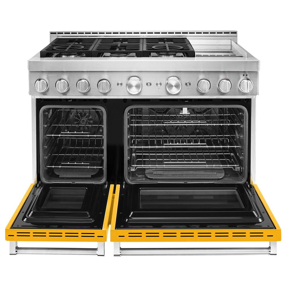 KitchenAid 6.3 Cu. Ft. Freestanding Gas Range with Griddle in Yellow Pepper, , large