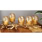 Maple and Jade 19" x 6" Hurricane Lamp in Gold, , large