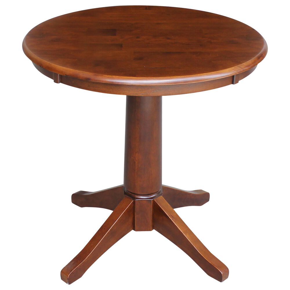 International Concepts Traditional 30" Casual Round Dining Table in Espresso, , large