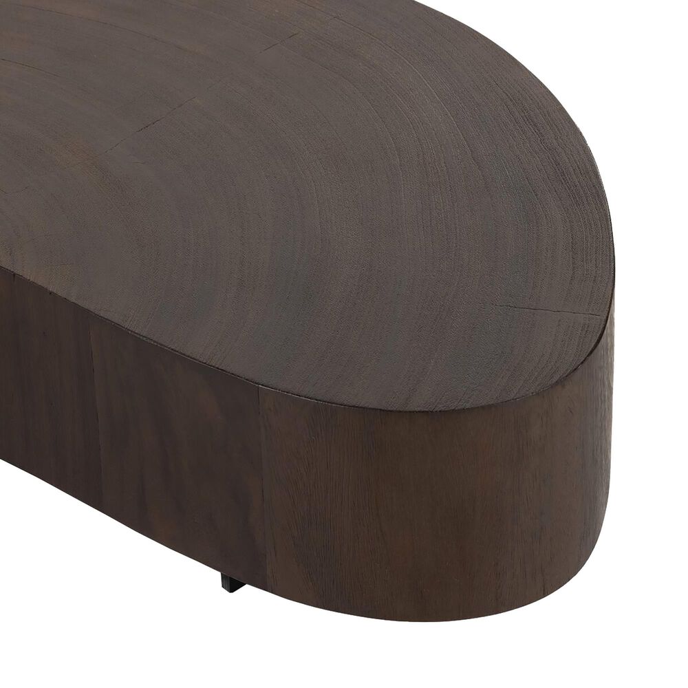 Four Hands Avett Short Coffee Table in Smoked Guanacaste and Dark Gunmetal, , large