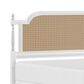 Richlands Furniture Melanie King Poster Panel Wood Bed in White, , large