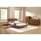 Natural Bamboo Furnishings Queen Platform Bed in Amber, , large