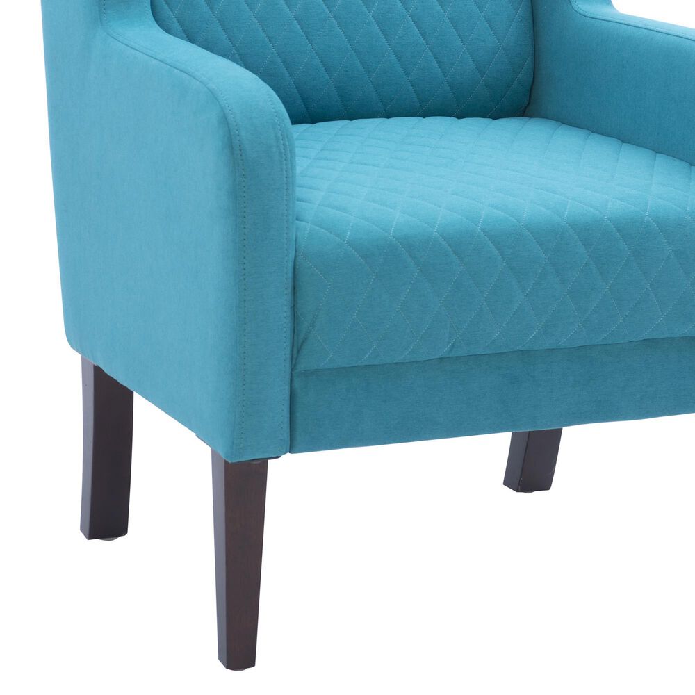 Linon Home Decor Jerika Accent Chair in Teal, , large