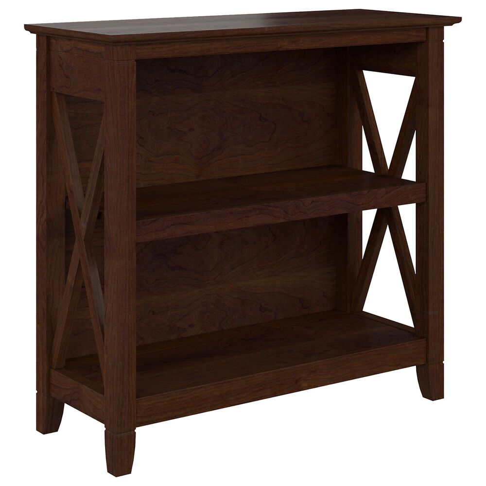 Bush Key West 2-Shelf Bookcase in Bing Cherry, , large