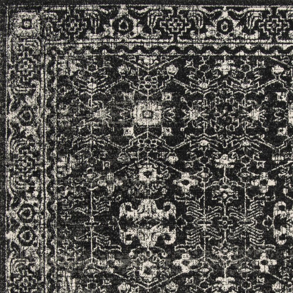 Safavieh Evoke EVK270K-3 3&#39; x 5&#39; Charcoal/Ivory Area Rug, , large