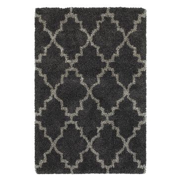 Oriental Weavers Henderson 92K 2"3" x 7"6" Charcoal/Grey Runner, , large