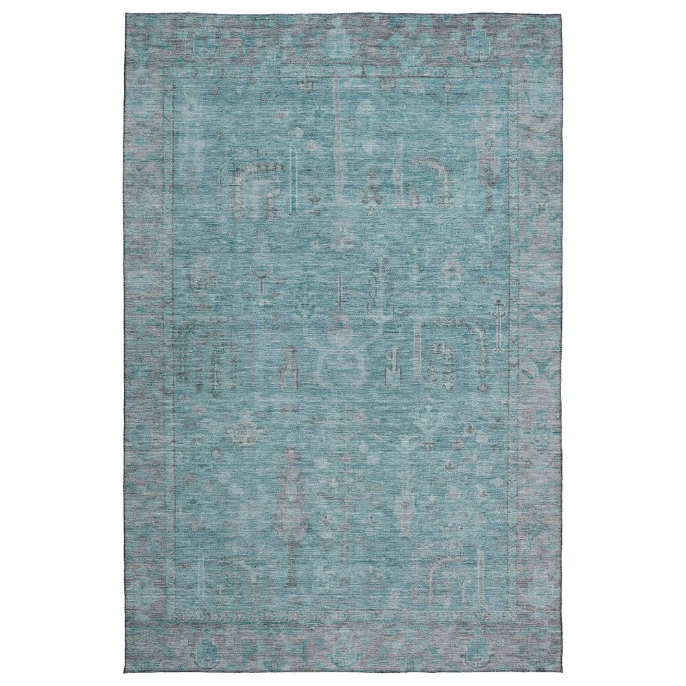 Dalyn Rug Company Solace SL11 8" x 10" Aqua Area Rug, , large