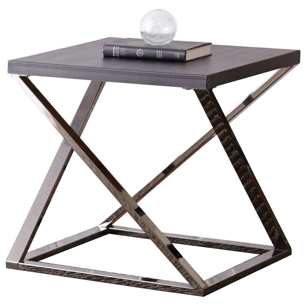 Steve Silver Amelia Square End Table in Dark Grey, , large