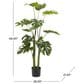 Maple and Jade 48" Indoor/Outdoor Artificial Monstera with Black Plastic Pot in Green, , large