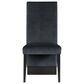 Global Furniture USA Faux Marble Pedestal Dining Table and 6 Chairs in Black, , large