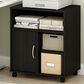 HOMLUX Large Home Office Under Desk Printer Stand in Espresso, , large