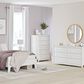 Ashley Hallityn 5-Drawer Chest in Matte White, , large